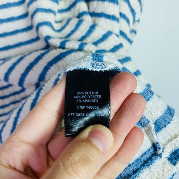 Torrid Vintage Inspired Striped Short Sleeve Top, Textured, Stretchy NWT 4X - Picture 13 of 14